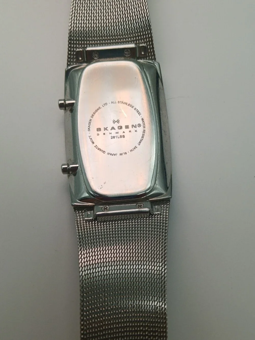 Skagen Men's 281LSS Dual-Time Silver Tone Mesh Watch